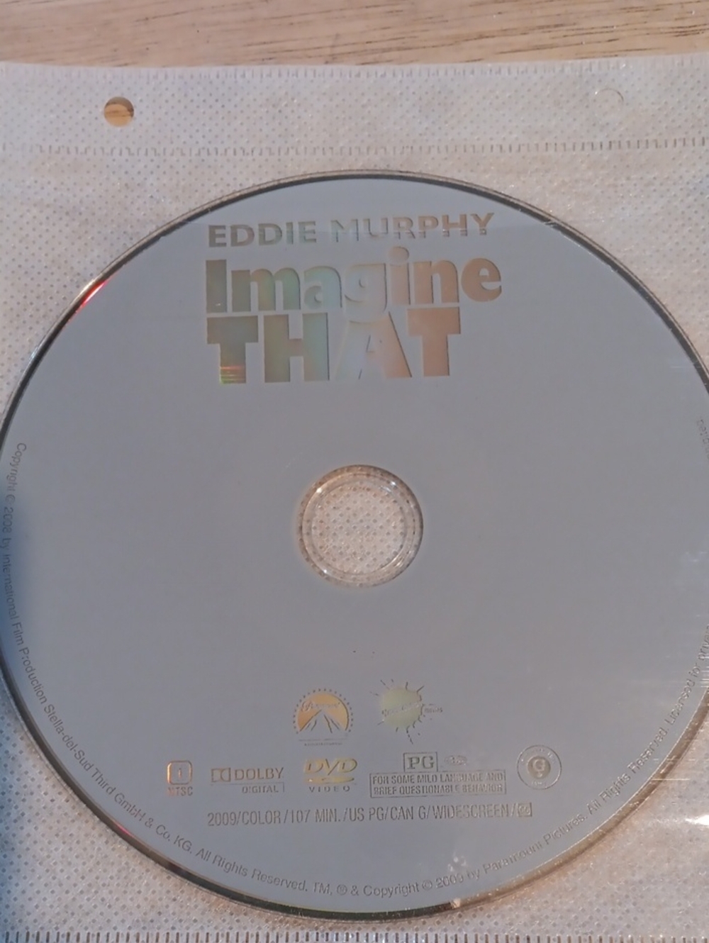 Imagine That DVD *NO CASE*